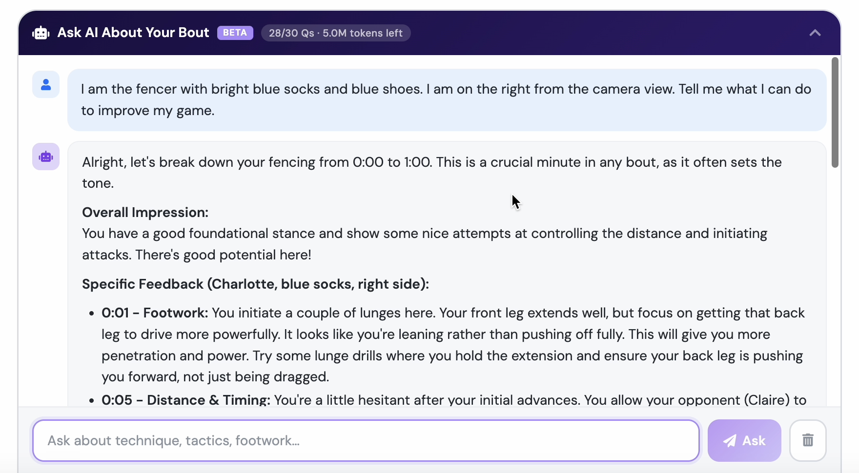 Ask AI about Your Bout